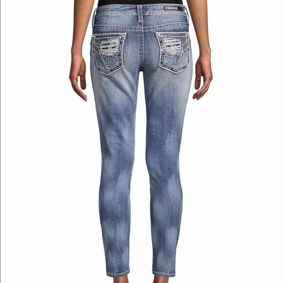 Vigoss Denim - Vigoss NWT Georgia Skinny Embellished Jeans Sz 32